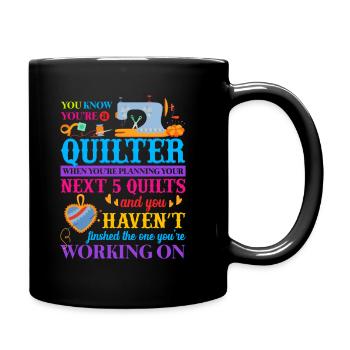 Quilter Sewing Machine - Tasse einfarbig - Schwarz - Rechts
