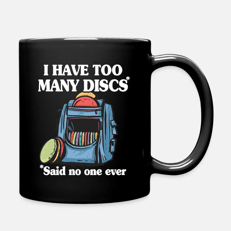 Disc Golf Spieler Geschenk Vintage Spieler Hobby - Tasse einfarbig - Schwarz