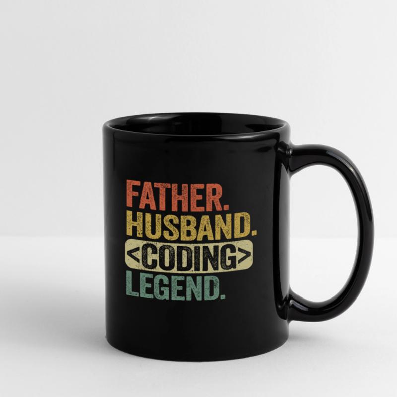 Vater Ehemann Coding Legende Programmierer Admin Tasse einfarbig