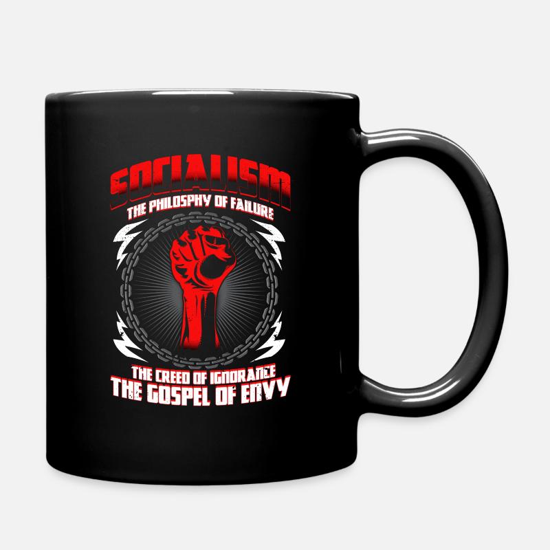 Capitaliste citation anti socialisme cadeau - Mug uni - noir