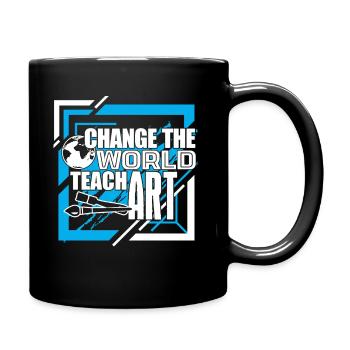 Change The World Teach Art - Full Colour Mug - black - Right