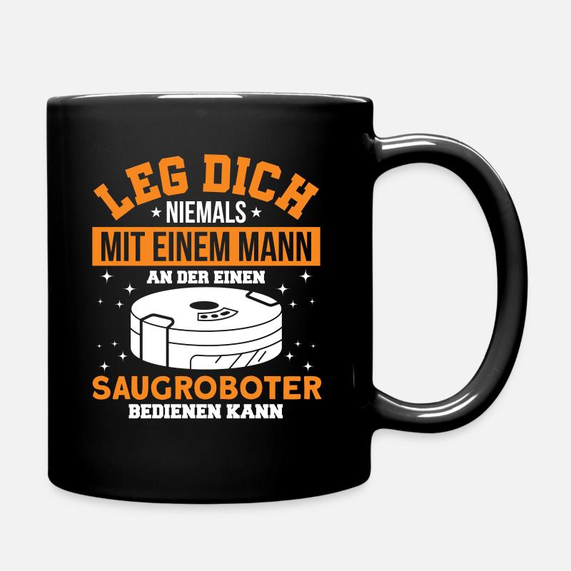 Reinigungskraft Saugroboter Putzkraft Geschenk - Tasse einfarbig - Schwarz