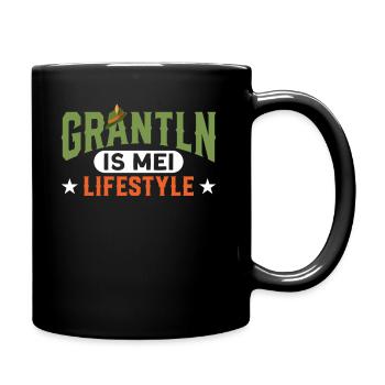 Oberbayern Grantln Grantler Geschenk - Tasse einfarbig - Schwarz - Rechts