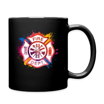 Fireman Wife Gift for Her Funny - Mug uni - noir - Droite