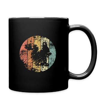 Eichhörnchen - Tasse einfarbig - Schwarz - Rechts
