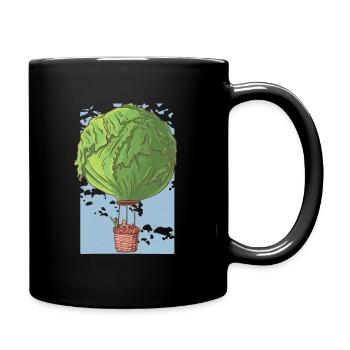 Vegan Power Veggie Plant Based Love Animals Tofu - Mug uni - noir - Droite