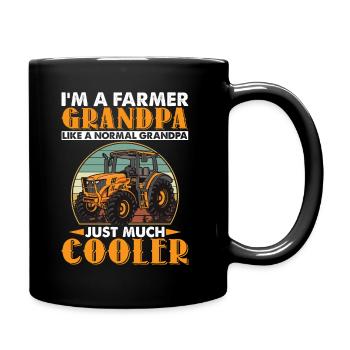 Farmer Grandpa Like A Normal Grandpa Much Cooler - Full Colour Mug - black - Right