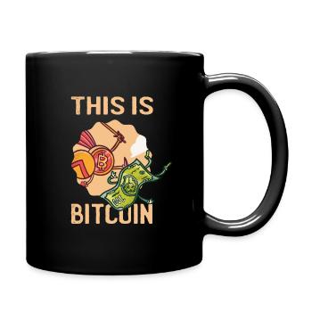 Bitcoin BTC Crypto HODL Trader Blockchain Digital - Mug uni - noir - Droite