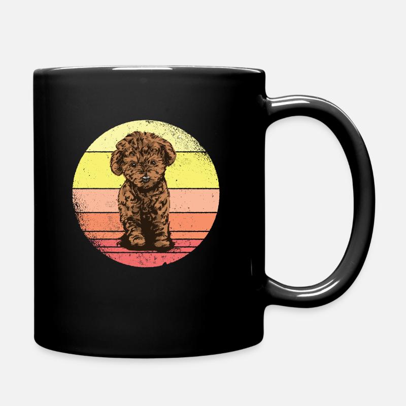 Pudel Poodle Dog Hund Hundeliebhaber Geschenk - Tasse einfarbig - Schwarz