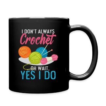 Crochet Manuel Crochet Crochet Tricot - Mug uni - noir - Droite