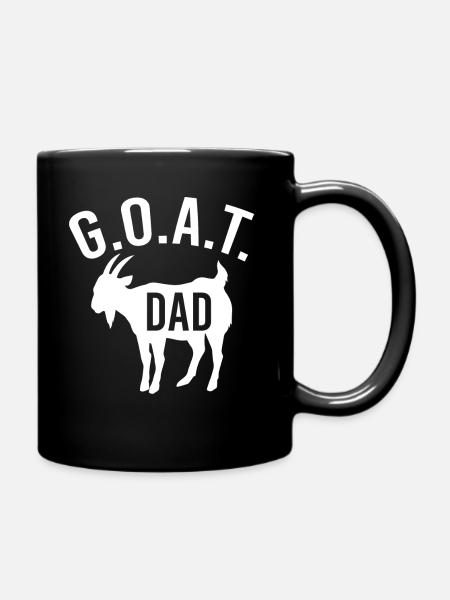 Goat Dad Matching - Tasse einfarbig - Schwarz