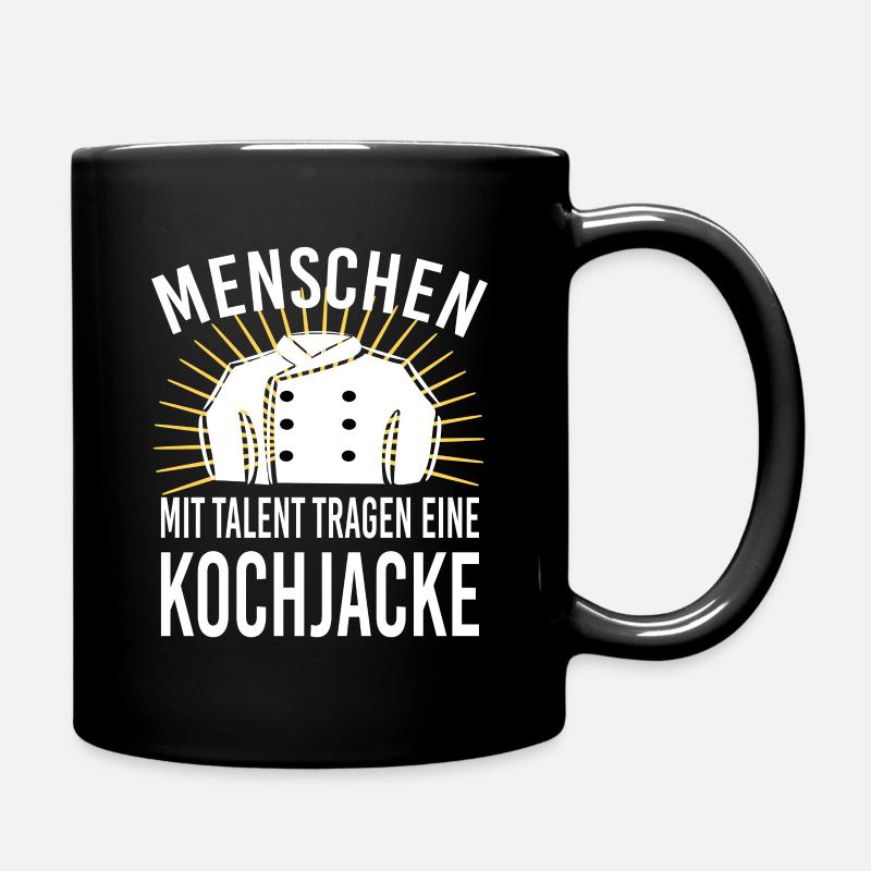 Chefkoch Küchenchef Koch Sprüche Kochjacke - Tasse einfarbig - Schwarz