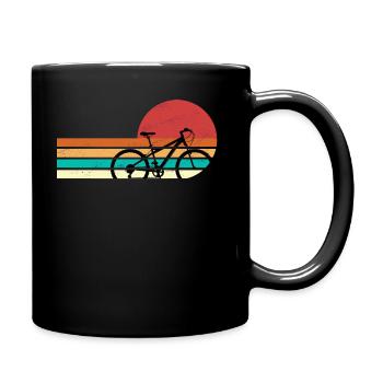 Funny Cycling Bicycle Biking Bike Racing Riders - Tasse einfarbig - Schwarz - Rechts