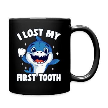 Erster Zahn Verloren Kind Geschenk Jungen Hai - Mug uni - noir - Droite