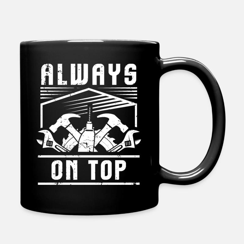 Dachdecker Dachdeckerei Dachklempner Roofer - Tasse einfarbig - Schwarz