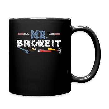 Cadeau de mécanicien Mr Broke It Kid - Mug uni - noir - Droite