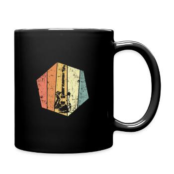 Guitare électrique - Mug uni - noir - Droite