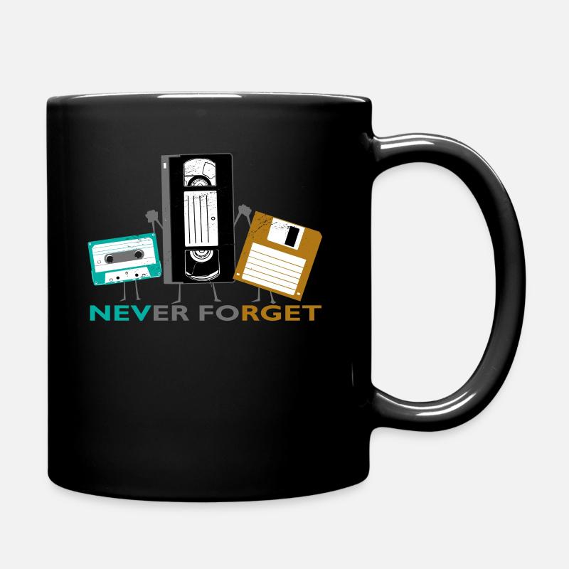 Cassettes Never Forget Cassettes Audio Cassettes - Mug uni - noir