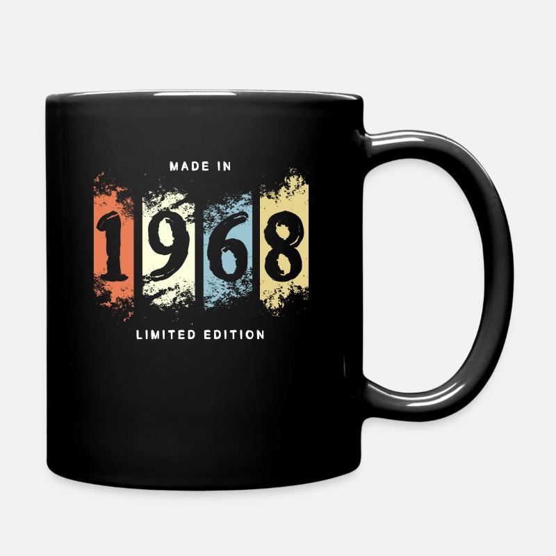 1968 anniversaire cadeau vintage - Mug uni - noir