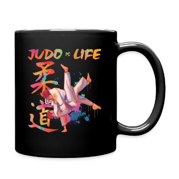 Judo Is Life Taekwondo Ju Jutsu Training Cadeau - Mug uni - noir - Droite