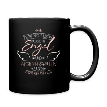 Physiotherapeutin - Tasse einfarbig - Schwarz - Rechts