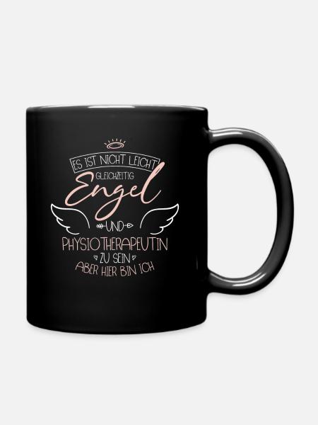 Physiotherapeutin - Tasse einfarbig - Schwarz