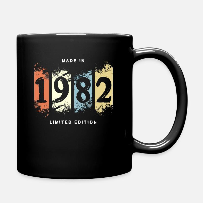 1982 anniversaire cadeau vintage - Mug uni - noir
