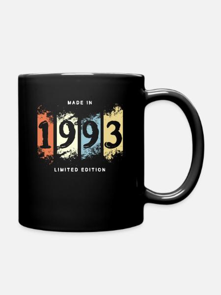 1993 anniversaire cadeau vintage - Mug uni - noir