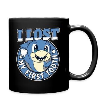 Erster Zahn Verloren Kind Geschenk Jungen Hai - Mug uni - noir - Droite