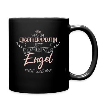 Ergotherapeutin - Tasse einfarbig - Schwarz - Rechts