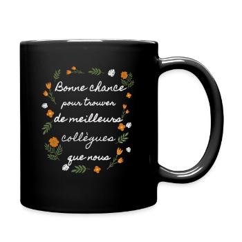 Cadeau départ collègue femme - Mug uni - noir - Droite
