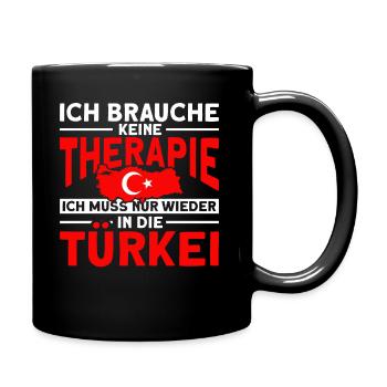 Istanbul Trabzon Türkei Urlaub Göktürk - Tasse einfarbig - Schwarz - Rechts