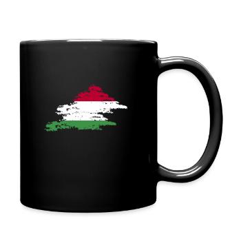 Ungarn Ungarisch Ungarische Flagge - Tasse einfarbig - Schwarz - Rechts