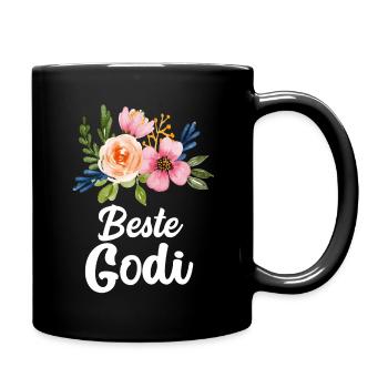 Beste Godi Patentante Österreich Taufgodi Taufpati - Tasse einfarbig - Schwarz - Rechts
