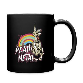 Death Metal Heavy Hardrock - Tasse einfarbig - Schwarz - Rechts