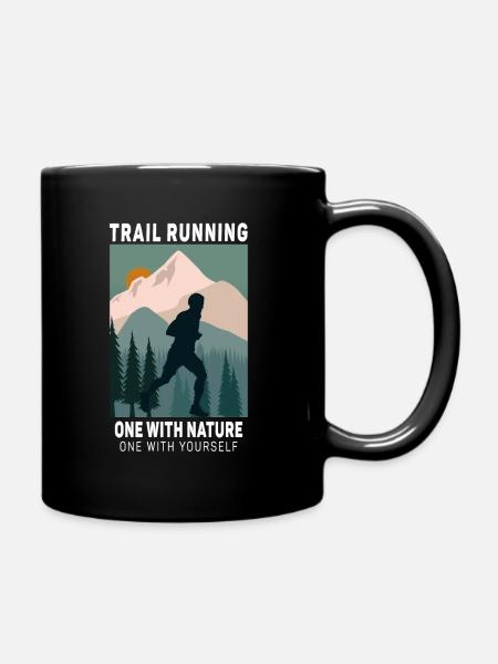 Trail Running Coureurs - Mug uni - noir