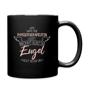 Physiotherapeutin - Tasse einfarbig - Schwarz - Rechts