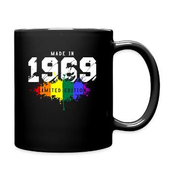 1969 Geburtstag Homosexuell LGBT - Tasse einfarbig - Schwarz - Rechts