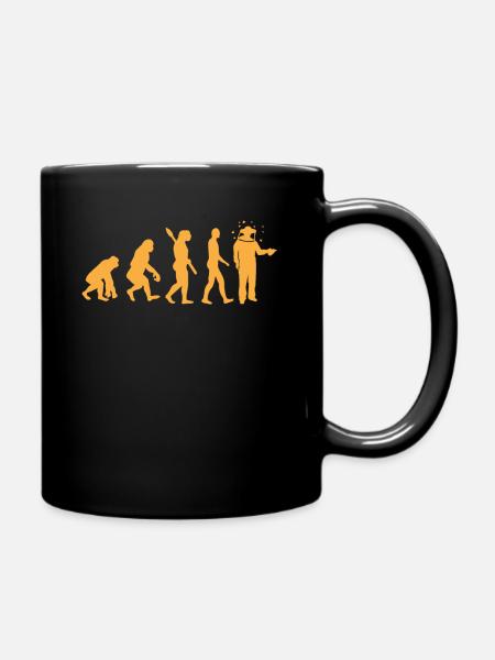 Evolution Beekeeper Beekeeping Bee Whisperer - Full Colour Mug - black