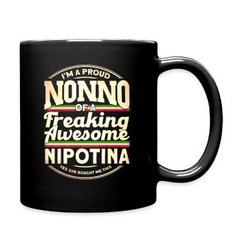 Großvater Opa Vintage Großvater - Tasse einfarbig - Schwarz - Rechts