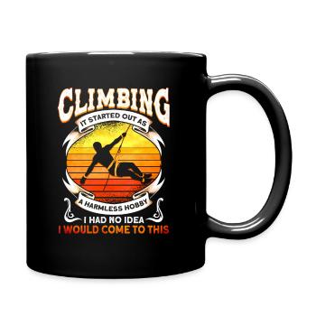 Mur d’escalade Escalade grimpeur - Mug uni - noir - Droite
