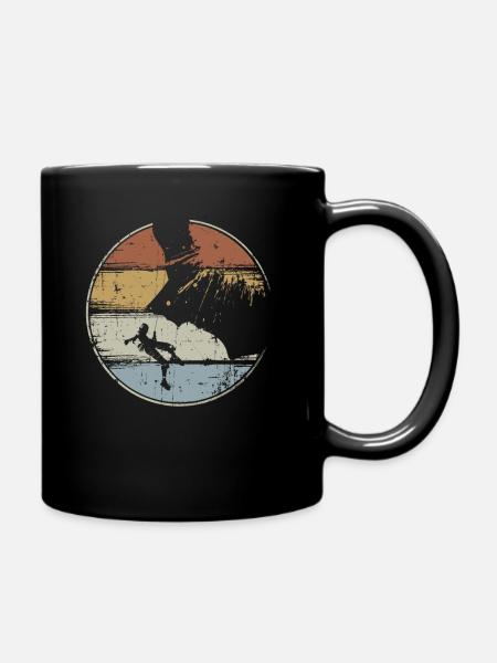 Kletterer vintage Klettern - Tasse einfarbig - Schwarz
