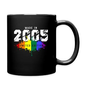2005 Geburtstag Homosexuell LGBT - Tasse einfarbig - Schwarz - Rechts