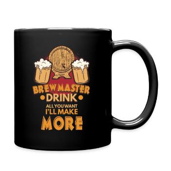 Brewmaster Drink Brauen Brauerei Bier Bierfreund - Tasse einfarbig - Schwarz - Rechts
