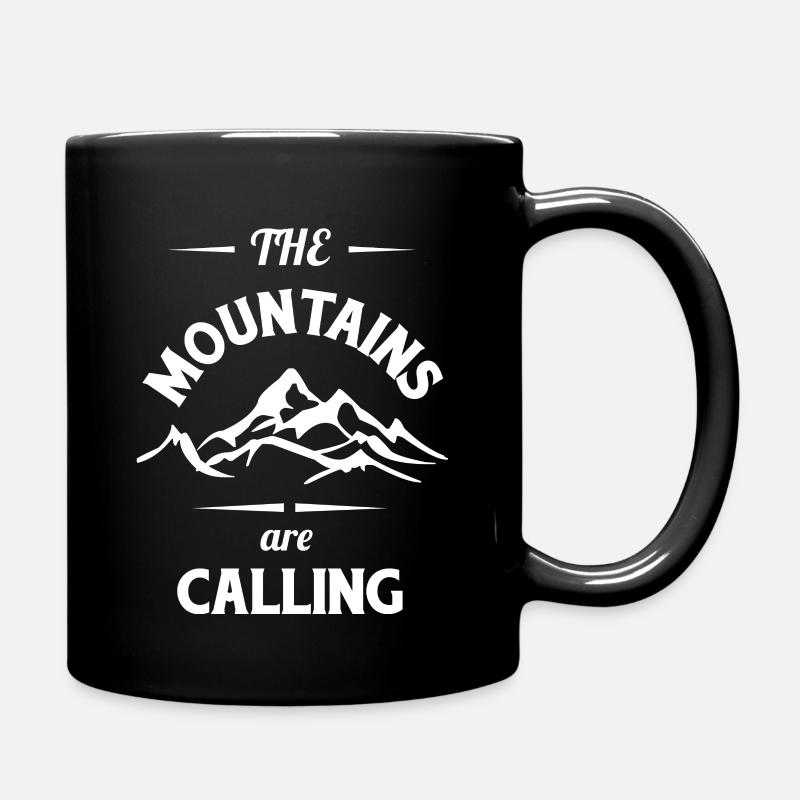 The Mountains Are Calling - Full Colour Mug - black