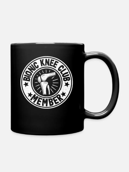 Knee Replacement Surgery Bionic Knee Club Member - Full Colour Mug - black
