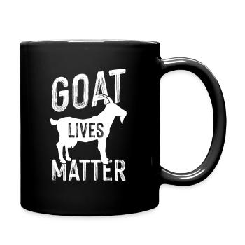 Goat Lives Matter Goat Goat Goat Friend - Full Colour Mug - black - Right