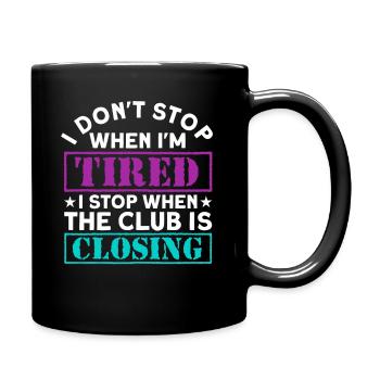 Raver EDM Drum And Bass cadeau - Mug uni - noir - Droite
