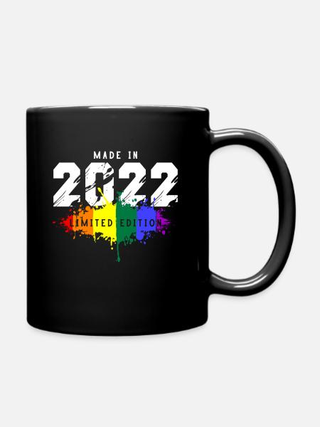 2022 Geburtstag Homosexuell LGBT - Tasse einfarbig - Schwarz