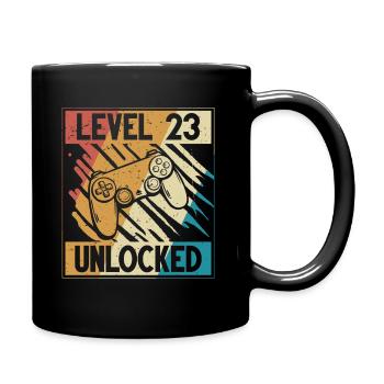 23. Geburtstag Gamer 23 Jahre - Tasse einfarbig - Schwarz - Rechts